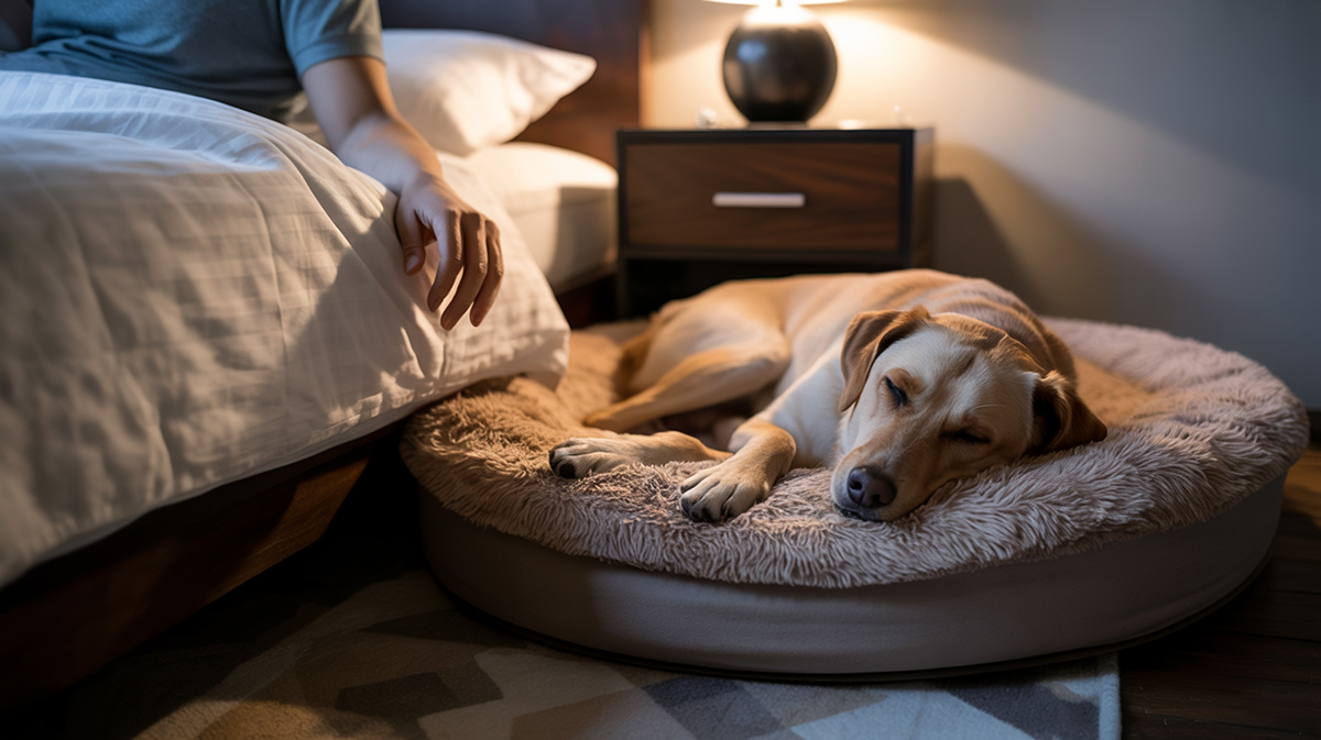 Dogs separation anxiety at night